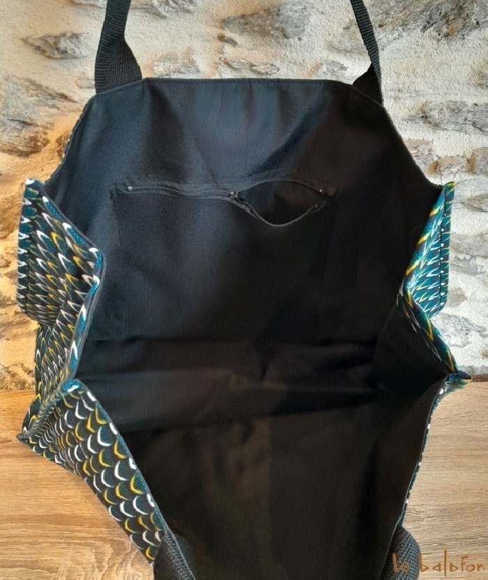 Sac en tissu wax