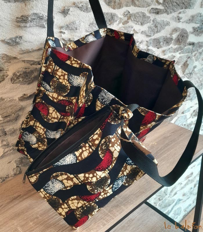 Sac en tissu wax