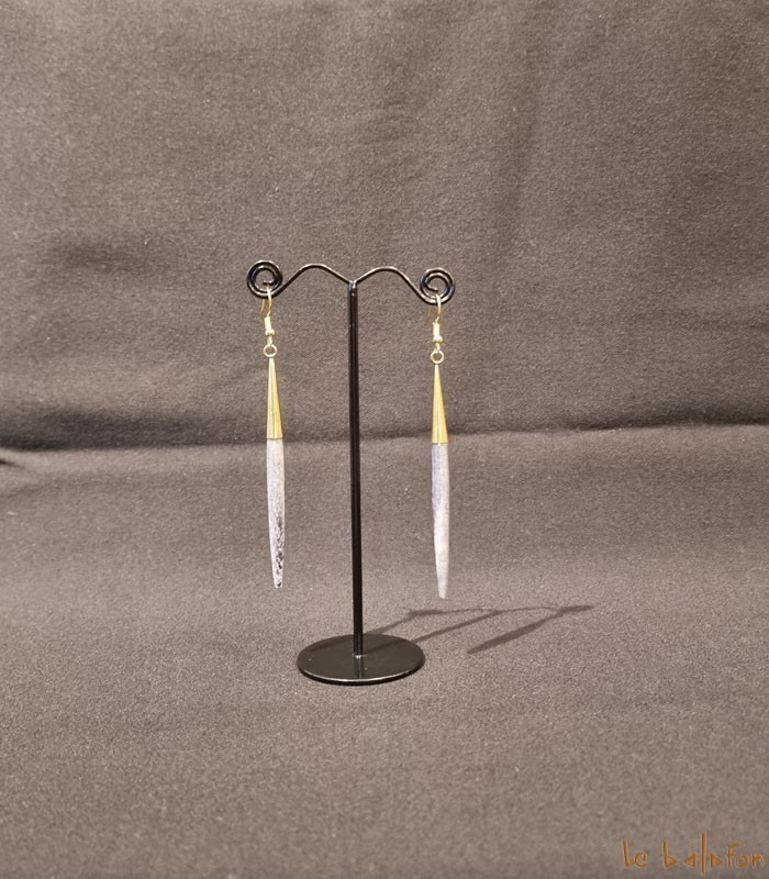 Boucles d'oreilles pendantes tiges Rokia