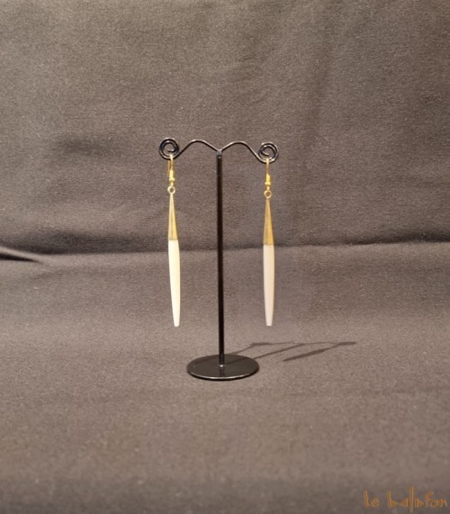 Boucles d'oreilles pendantes tiges Rokia