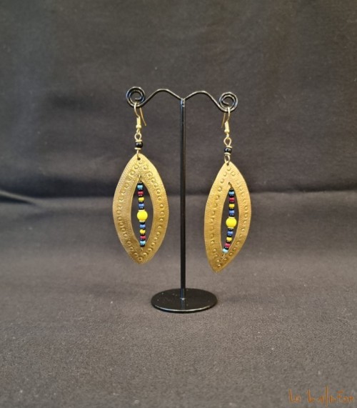 Grandes boucles d'oreilles créoles Koffi