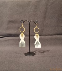 Boucles d'oreilles peigne Assa