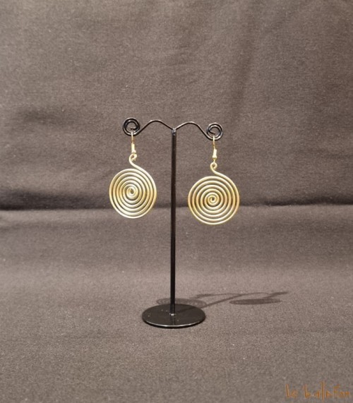 Boucles d'oreilles africaines torsadées Sokna