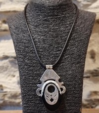 Collier Touareg Argent et onyx