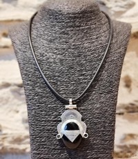 Collier Touareg Argent et onyx