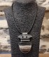 Collier Touareg Argent et ébéne