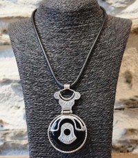 Collier Touareg Argent et onyx Ayana