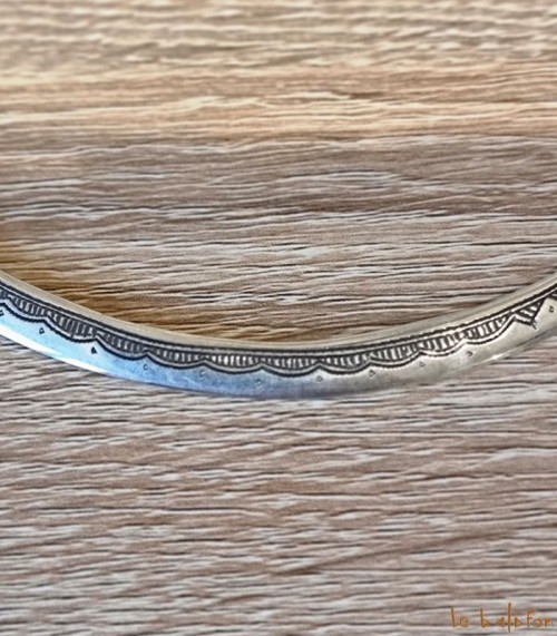Collier torque ethnique en argent Touareg