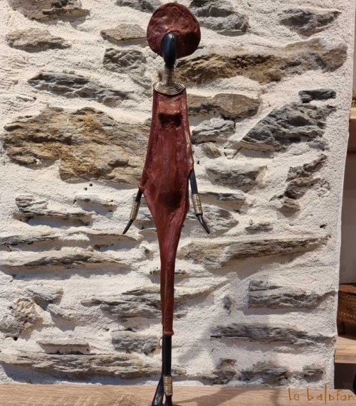 Statuette bronze africaine 55 cm