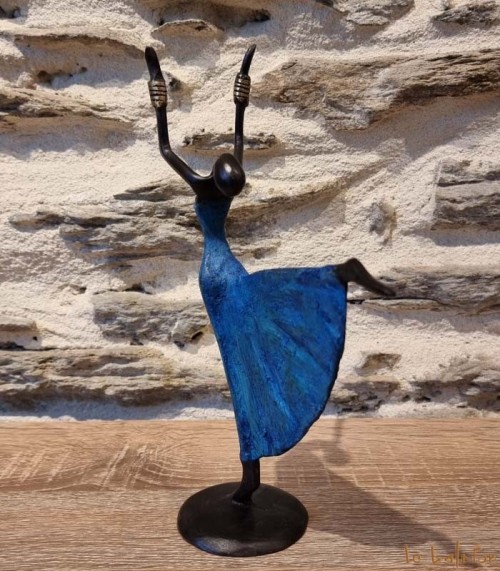 Statuette bronze africaine 18cm