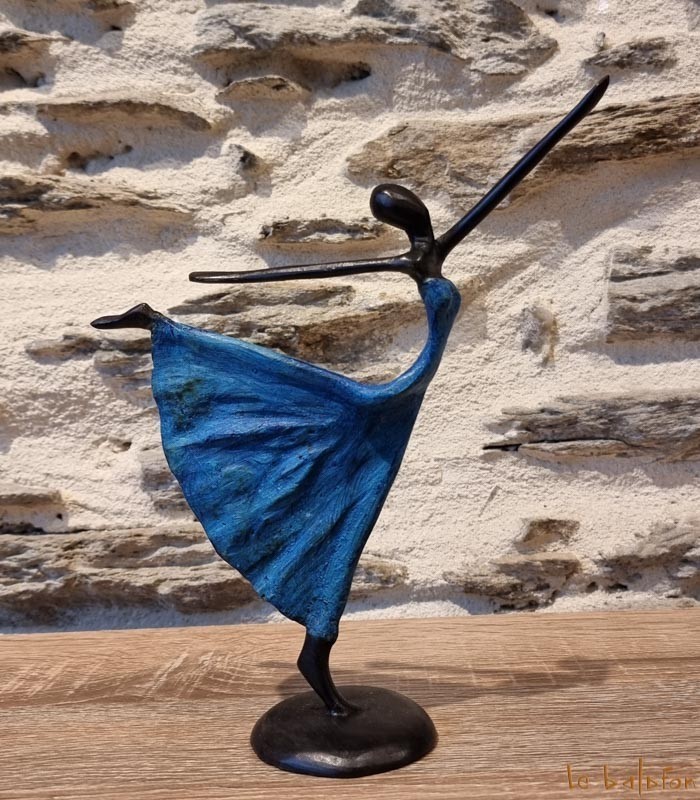 Statuette bronze africaine 22 cm