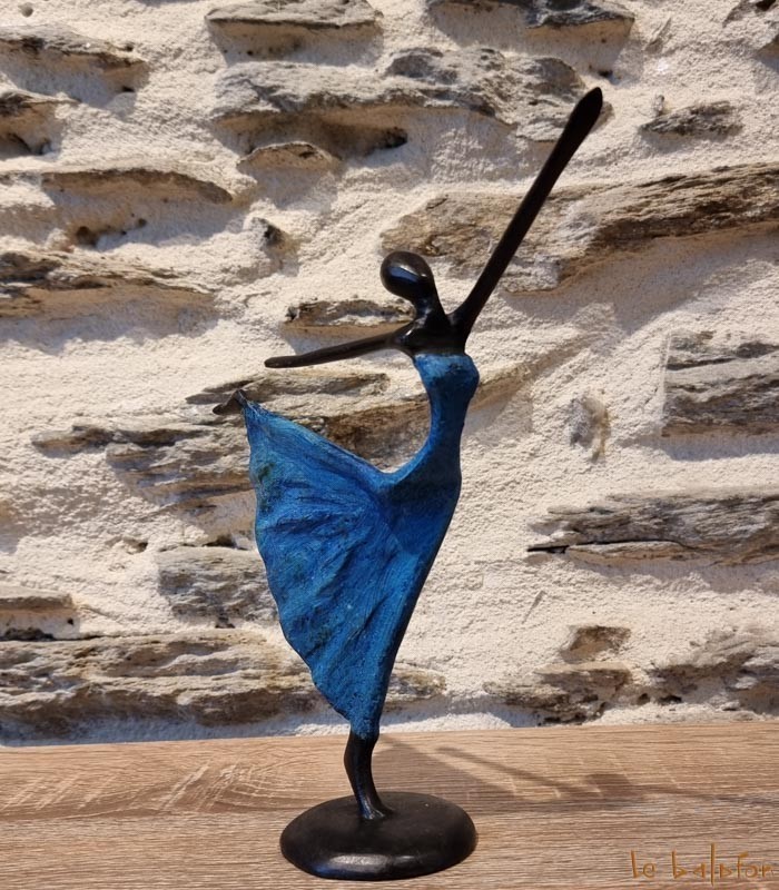 Statuette bronze africaine 22 cm