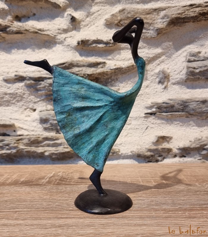 Statuette bronze africaine 22 cm