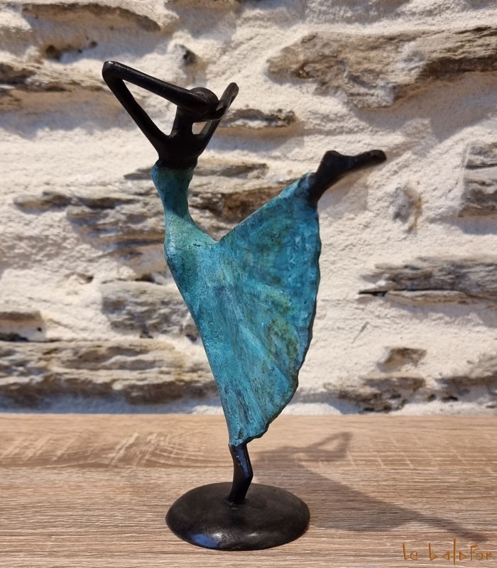 Statuette bronze africaine 22 cm