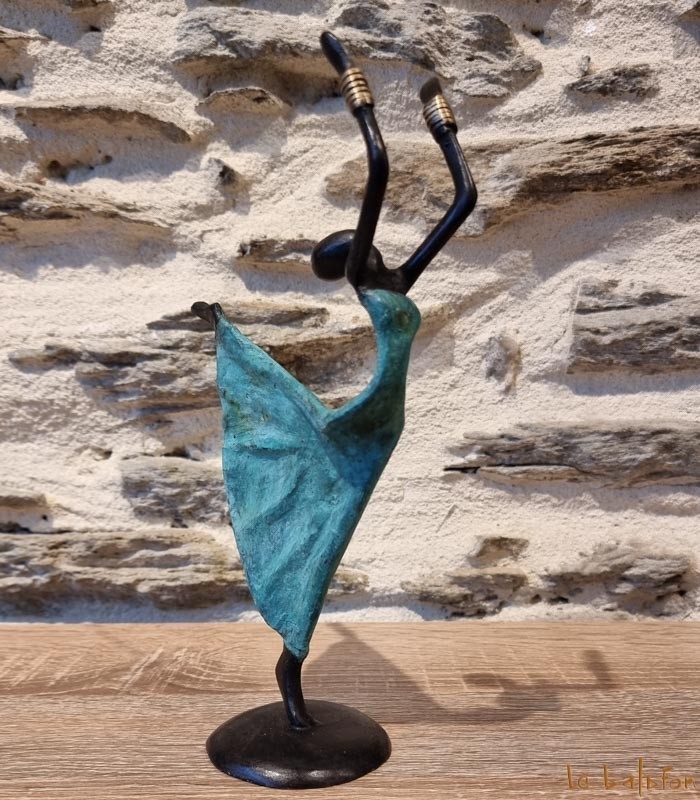 Statuette bronze africaine 22 cm