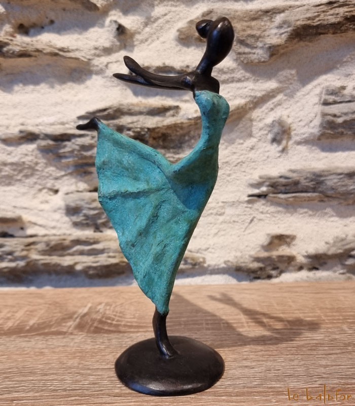 Statuette bronze africaine 22 cm