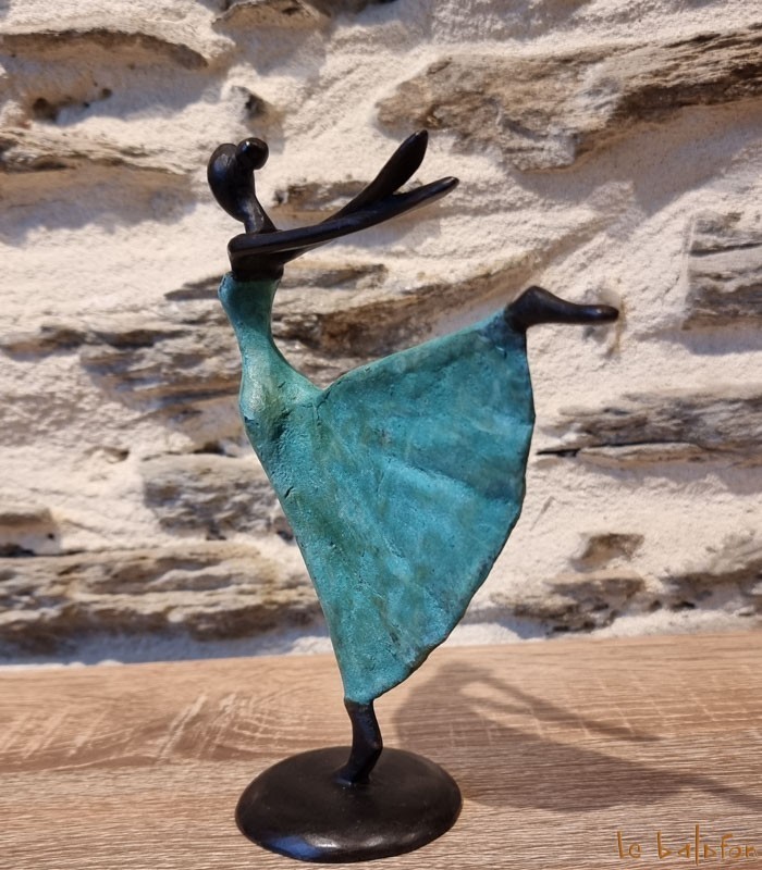 Statuette bronze africaine 22 cm