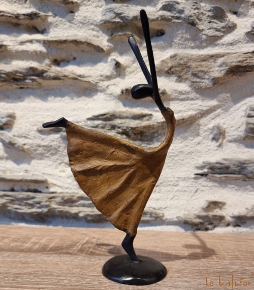Statuette bronze africaine 22 cm