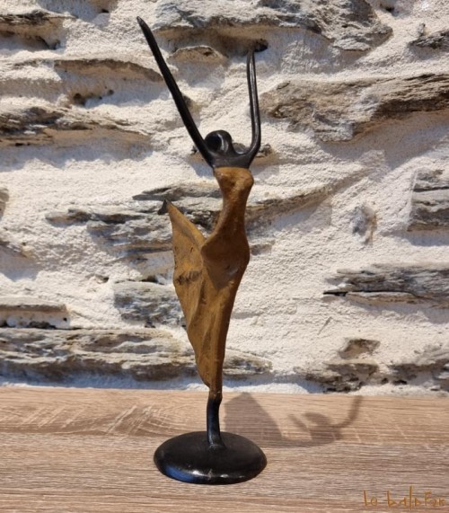 Statuette bronze africaine 22 cm
