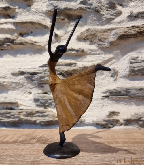 Statuette bronze africaine 22 cm