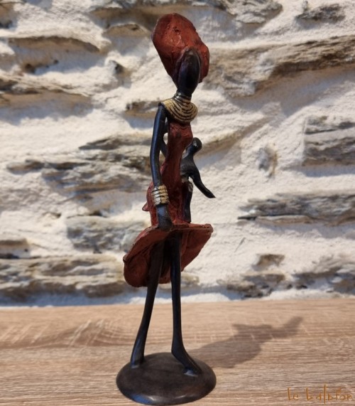 Statuette bronze africaine 22 cm