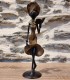 Statuette bronze africaine 23cm