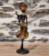 Statuette bronze africaine 23cm