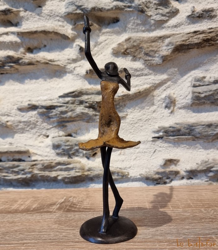 Statuette bronze africaine 22 cm