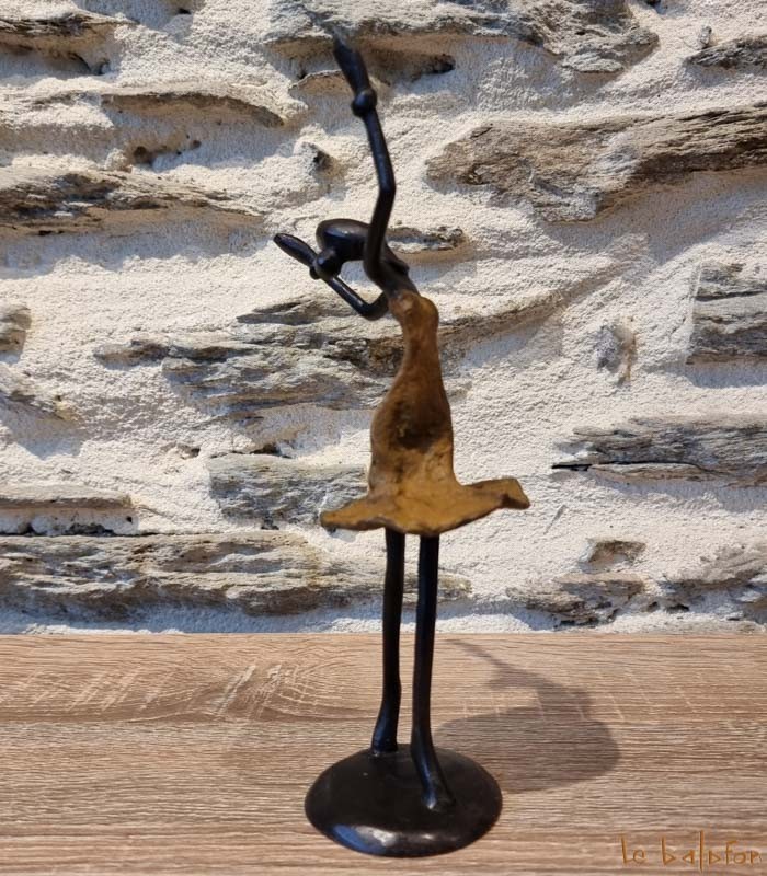 Statuette bronze africaine 22 cm