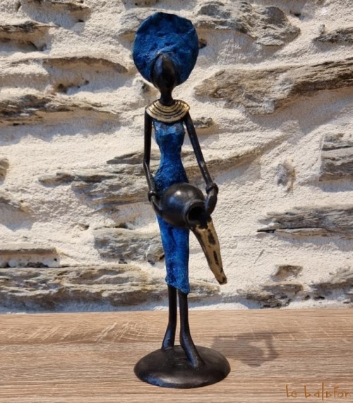 Statuette bronze africaine 24cm