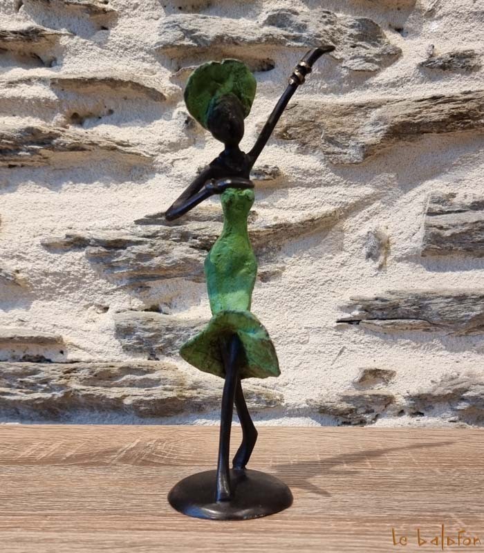 Statuette bronze africaine 22 cm