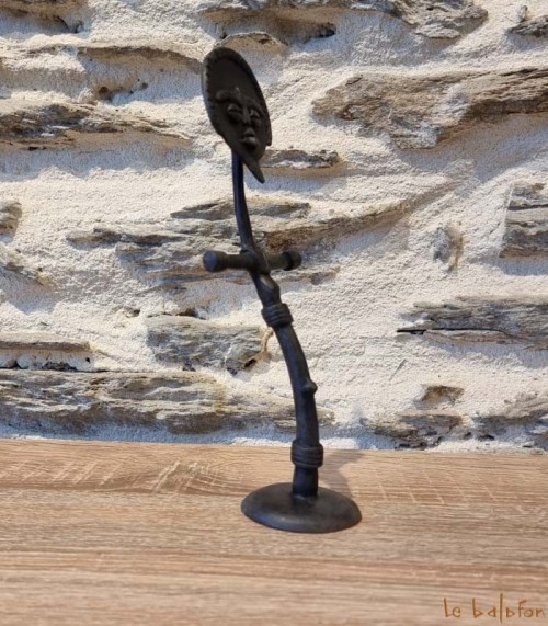 Statuette bronze africaine 22 cm