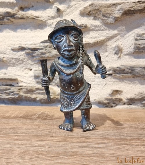 Petite statuette Ife en bronze