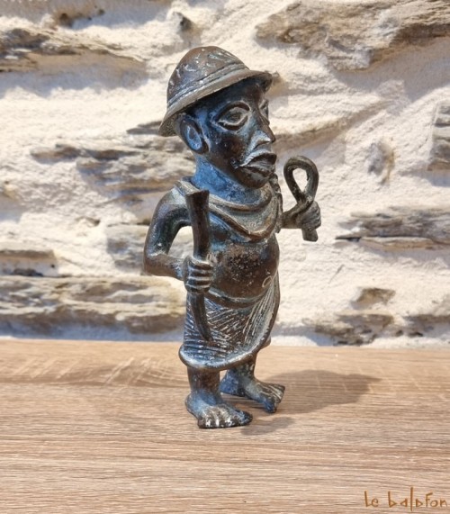 Petite statuette Ife en bronze