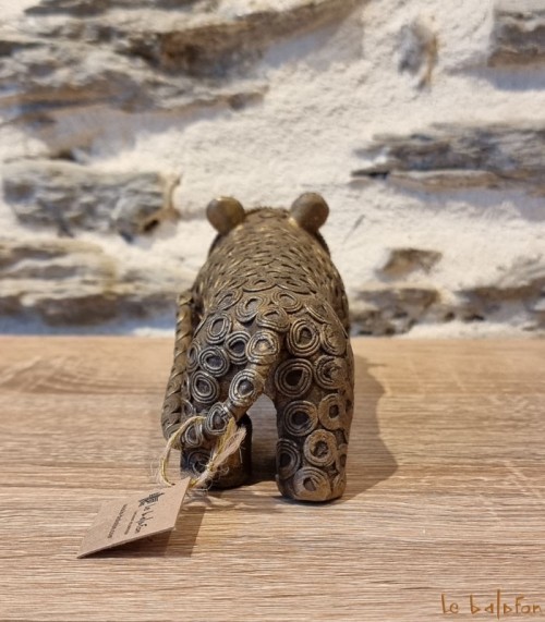 Petite tete Oba en bronze Ife