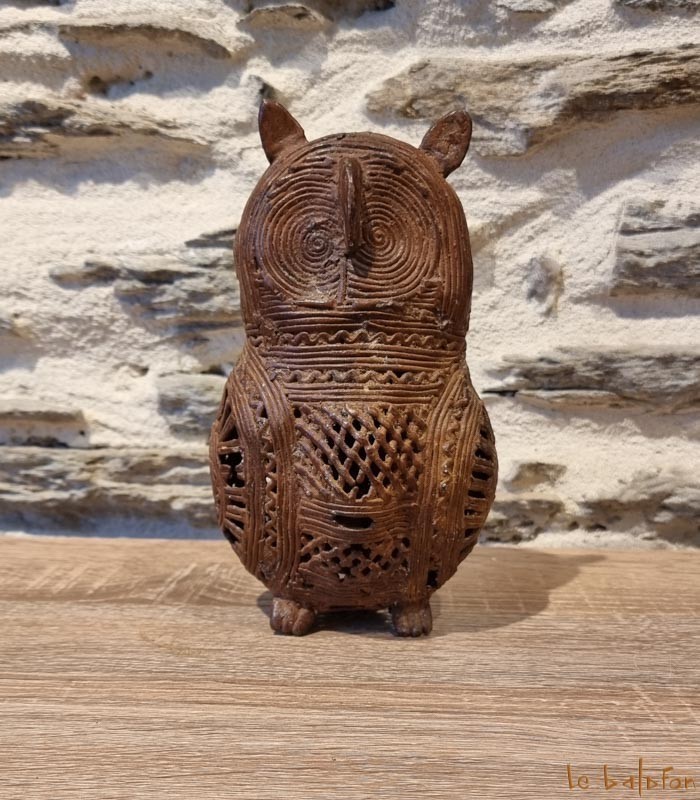 Petite tete Oba en bronze Ife