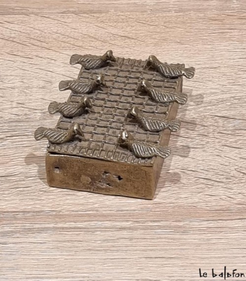 Boîte en bronze africaine Mali