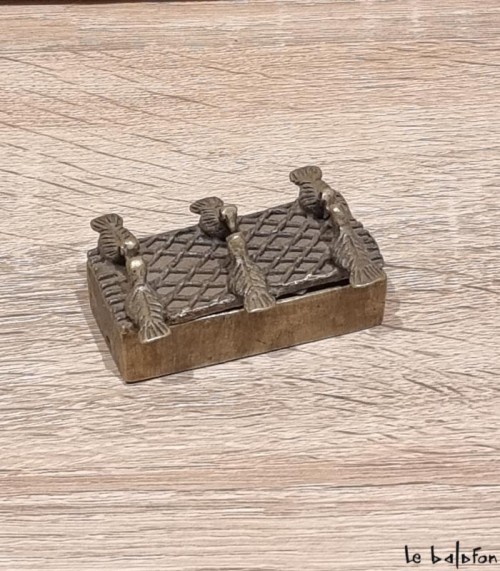 Boîte en bronze africaine Mali