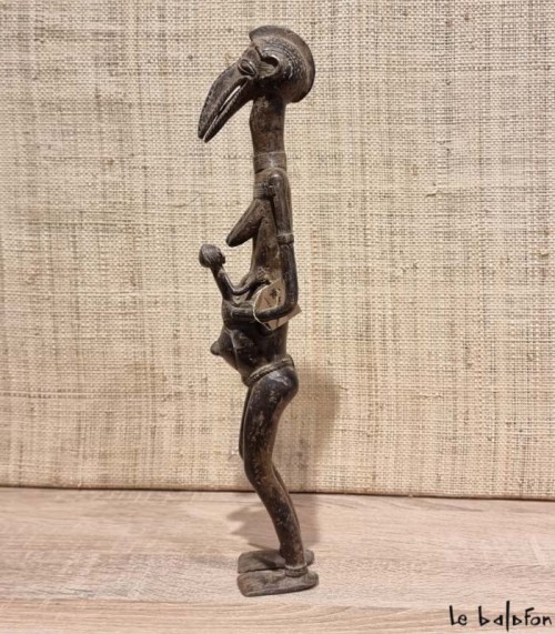 Cavalier Dogon en bronze Mali