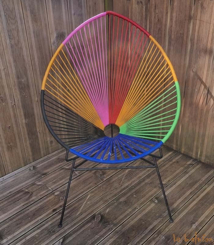 Fauteuil Acapulco multicolore