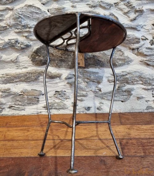 Tabouret design métal et bois