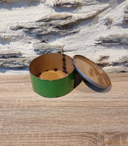 Petite boîte ronde déco en métal