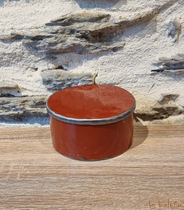Petite boîte ronde en métal