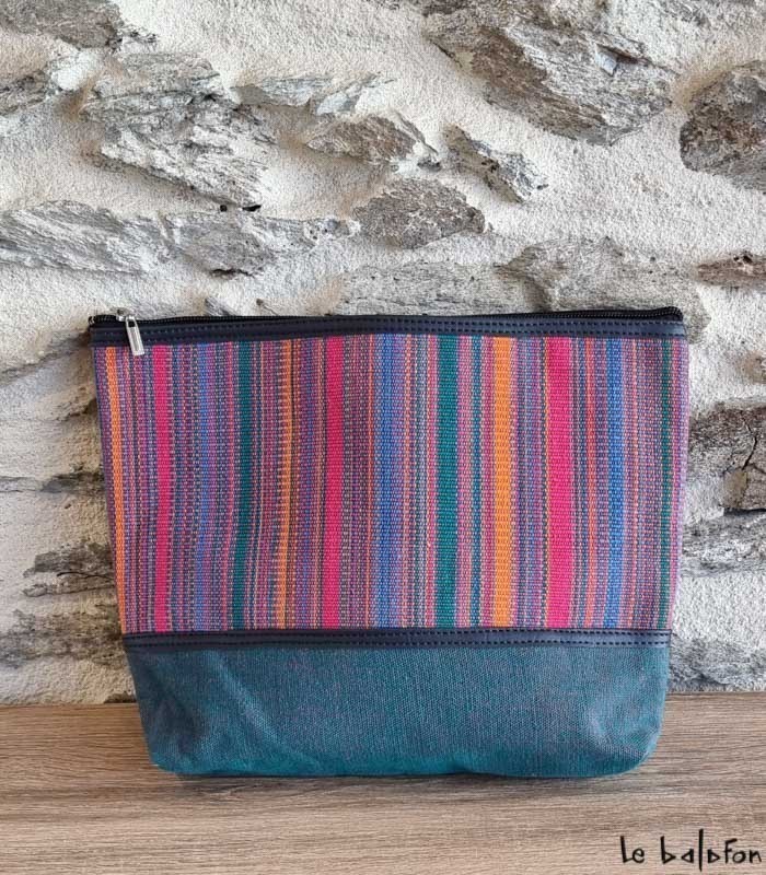 Pochette ethnique en tissu