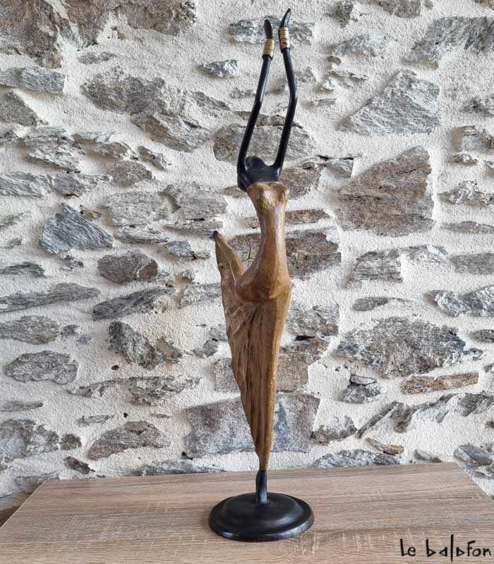 Sculpture en bronze 57 cm &quot;Arabesque&quot;