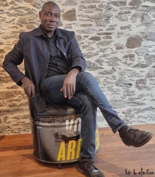 Fauteuil industriel en baril recyclé