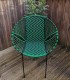 Chaise de jardin vert et noir