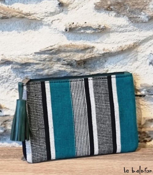 Pochette en pagne tissé Manjak