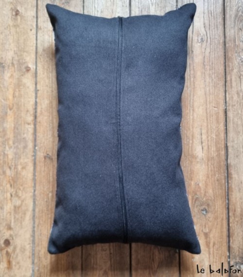 Coussin en pagne tissé 30x50 