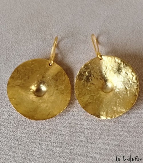 Boucles d'oreilles femme "soleil"